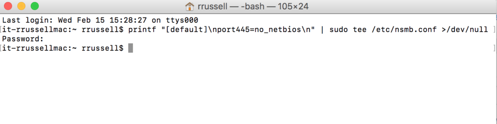 How To Disable NetBIOS on MacOS OS X 2