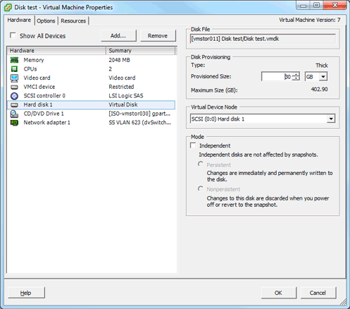 Use GParted to increase disk size of a Linux native partition 2
