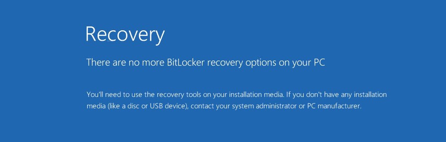 Fix There are no more BitLocker recovery options on your PC 3 Fix There are no more BitLocker recovery options on your PC 1