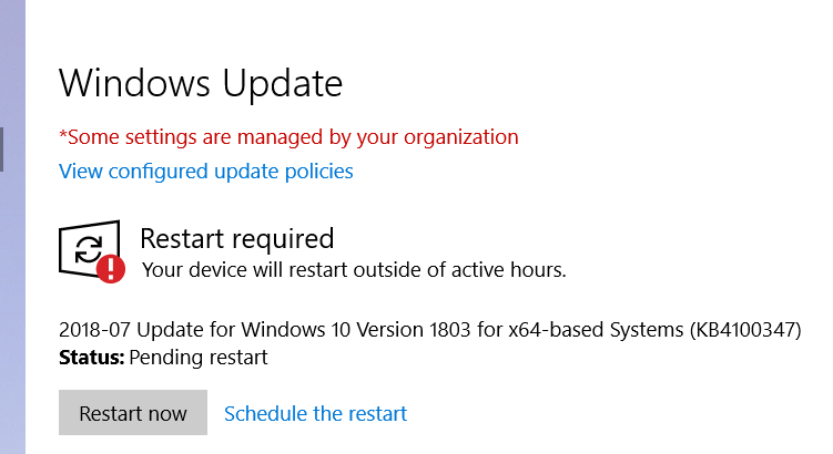 Windows 10 KB4100347 Intel Microcode Update Boot Issues 1