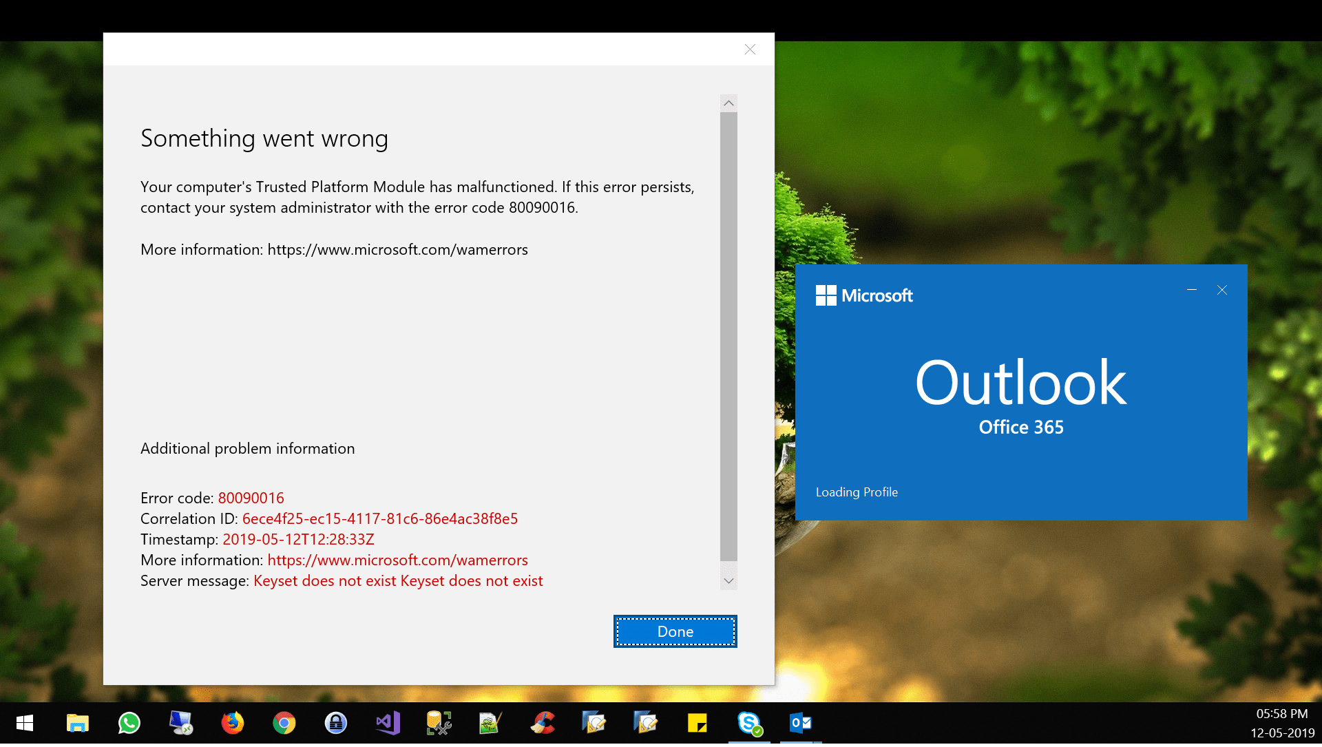 Fix Trusted Platform Module Has Malfunctioned - TPM 80090016 Keyset Does Not Exist 5 TPM Keyset Does Not Exist 80090016