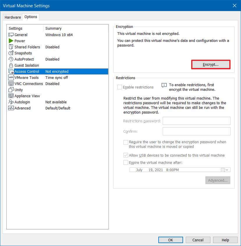 VMware TPM 1